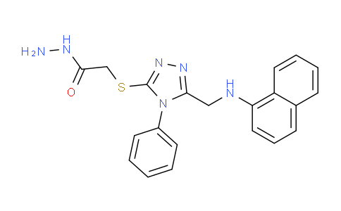 CAS No. 1071400-62-8, 2-({5-[(1-naphthylamino)methyl]-4-phenyl-4H-1,2,4-triazol-3-yl}thio)acetohydrazide