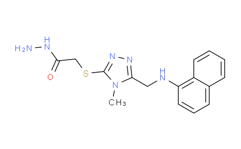 CAS No. 1071351-43-3, 2-({4-methyl-5-[(1-naphthylamino)methyl]-4H-1,2,4-triazol-3-yl}thio)acetohydrazide