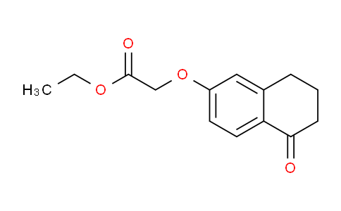 CAS No. 51062-76-1, ethyl 2-((5-oxo-5,6,7,8-tetrahydronaphthalen-2-yl)oxy)acetate