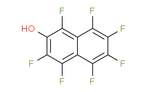 CAS No. 727-49-1, 1,3,4,5,6,7,8-heptafluoronaphthalen-2-ol