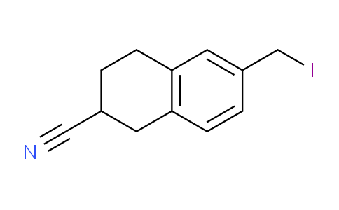 CAS No. 135943-25-8, 6-(iodomethyl)-1,2,3,4-tetrahydronaphthalene-2-carbonitrile