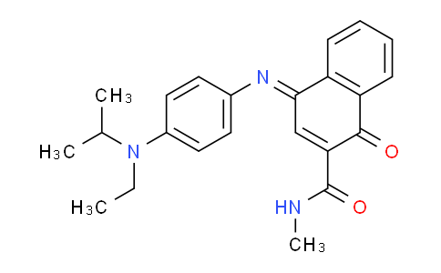 CAS No. 161358-44-7, 4-((4-(Ethyl(isopropyl)amino)phenyl)imino)-N-methyl-1-oxo-1,4-dihydronaphthalene-2-carboxamide