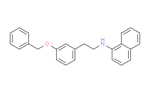 CAS No. 295319-69-6, N-(3-(benzyloxy)phenethyl)naphthalen-1-amine