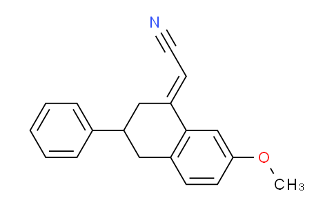 CAS No. 618461-99-7, 2-(7-Methoxy-3-phenyl-3,4-dihydronaphthalen-1(2H)-ylidene)acetonitrile