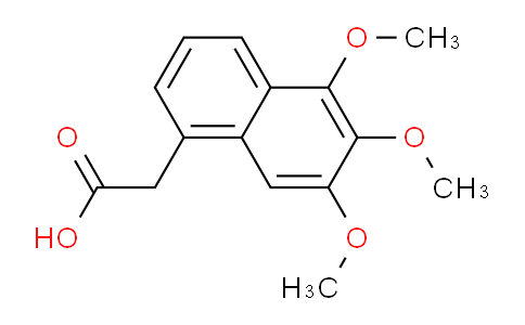 CAS No. 672917-73-6, 2-(5,6,7-trimethoxynaphthalen-1-yl)acetic acid