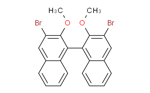 CAS No. 75640-69-6, 3,3'-dibromo-2,2'-dimethoxy-1,1'-binaphthalene