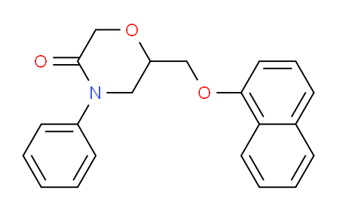 CAS No. 21809-17-6, 6-((naphthalen-1-yloxy)methyl)-4-phenylmorpholin-3-one