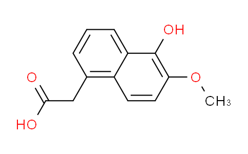 CAS No. 24039-88-1, 2-(5-hydroxy-6-methoxynaphthalen-1-yl)acetic acid