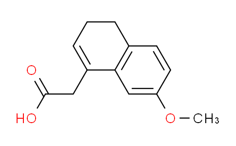 CAS No. 27533-69-3, 2-(7-methoxy-3,4-dihydronaphthalen-1-yl)acetic acid