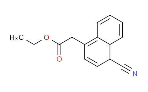 CAS No. 34841-61-7, ethyl 2-(4-cyanonaphthalen-1-yl)acetate