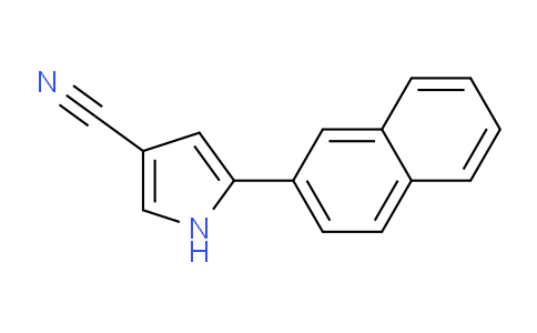 CAS No. 1240949-41-0, 5-(naphthalen-2-yl)-1H-pyrrole-3-carbonitrile