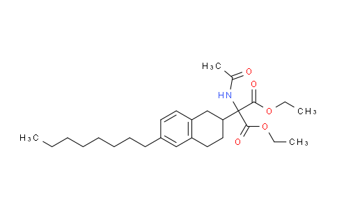 CAS No. 945632-81-5, diethyl 2-acetamido-2-(6-octyl-1,2,3,4-tetrahydronaphthalen-2-yl)malonate
