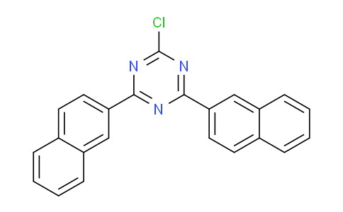 CAS No. 1247124-77-1, 2-chloro-4,6-di(naphthalen-2-yl)-1,3,5-triazine