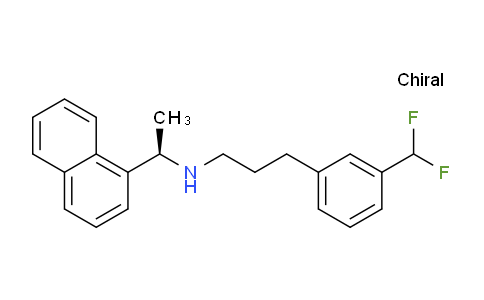 CAS No. 1025064-41-8, (R)-3-(3-(difluoromethyl)phenyl)-N-(1-(naphthalen-1-yl)ethyl)propan-1-amine