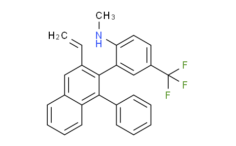 CAS No. 1383543-50-7, N-methyl-2-(1-phenyl-3-vinylnaphthalen-2-yl)-4-(trifluoromethyl)aniline