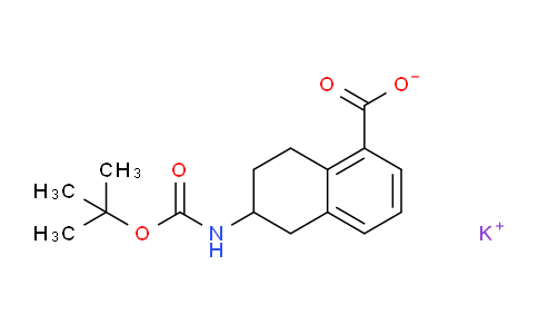 CAS No. 1449201-17-5, Potassium 6-((tert-butoxycarbonyl)amino)-5,6,7,8-tetrahydronaphthalene-1-carboxylate