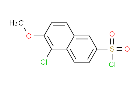 CAS No. 186550-37-8, 5-Chloro-6-methoxynaphthalene-2-sulfonyl chloride