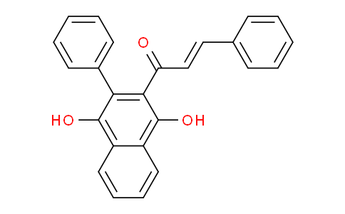 CAS No. 198877-50-8, (E)-1-(1,4-dihydroxy-3-phenylnaphthalen-2-yl)-3-phenylprop-2-en-1-one