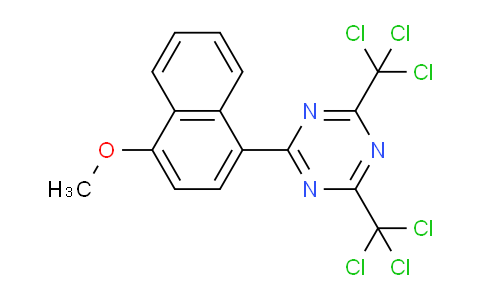 CAS No. 69432-40-2, 2-(4-Methoxynaphthalen-1-yl)-4,6-bis(trichloromethyl)-1,3,5-triazine