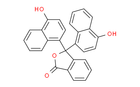 CAS No. 596-01-0, 3,3-Bis(4-hydroxynaphthalen-1-yl)isobenzofuran-1(3H)-one