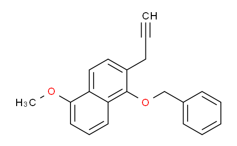 CAS No. 107941-41-3, 1-(benzyloxy)-5-methoxy-2-(prop-2-yn-1-yl)naphthalene