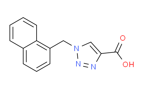 CAS No. 1111881-86-7, 1-(naphthalen-1-ylmethyl)-1H-1,2,3-triazole-4-carboxylic acid