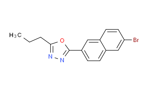 CAS No. 1133116-07-0, 2-(6-Bromonaphthalen-2-yl)-5-propyl-1,3,4-oxadiazole