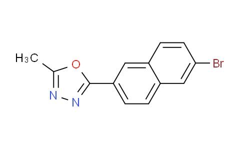 CAS No. 1133115-80-6, 2-(6-Bromonaphthalen-2-yl)-5-methyl-1,3,4-oxadiazole