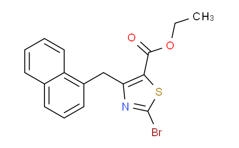 CAS No. 1206908-15-7, ethyl 2-bromo-4-(naphthalen-1-ylmethyl)thiazole-5-carboxylate