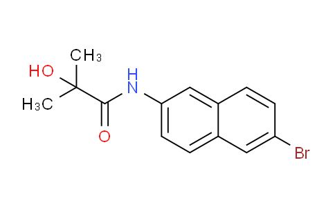 CAS No. 1215206-72-6, N-(6-Bromonaphthalen-2-yl)-2-hydroxy-2-methylpropanamide