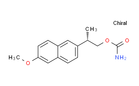 CAS No. 1225346-66-6, (S)-2-(6-methoxynaphthalen-2-yl)propyl carbamate