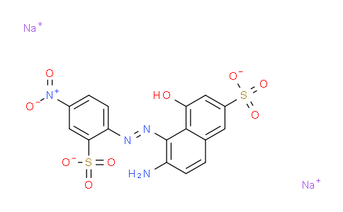 CAS No. 6441-91-4, sodium (E)-6-amino-4-hydroxy-5-((4-nitro-2-sulfonatophenyl)diazenyl)naphthalene-2-sulfonate