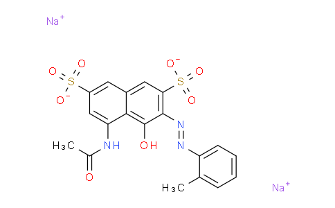 CAS No. 6441-93-6, sodium (E)-5-acetamido-4-hydroxy-3-(o-tolyldiazenyl)naphthalene-2,7-disulfonate