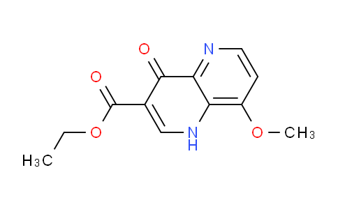 CAS No. 64761-20-2, ethyl 8-methoxy-4-oxo-1,4-dihydro-1,5-naphthyridine-3-carboxylate