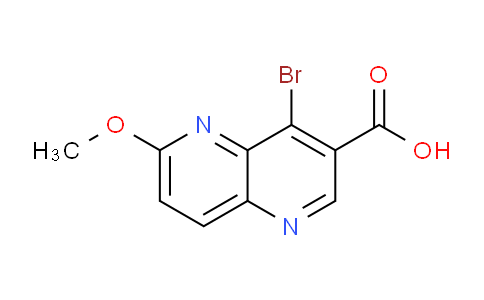 CAS No. 724788-65-2, 4-bromo-6-methoxy-1,5-naphthyridine-3-carboxylic acid