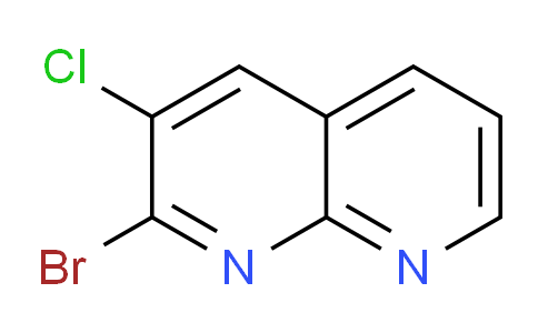 CAS No. 52626-32-1, 2-bromo-3-chloro-1,8-naphthyridine