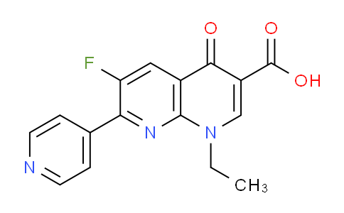 CAS No. 90679-45-1, 1-ethyl-6-fluoro-4-oxo-7-(pyridin-4-yl)-1,4-dihydro-1,8-naphthyridine-3-carboxylic acid