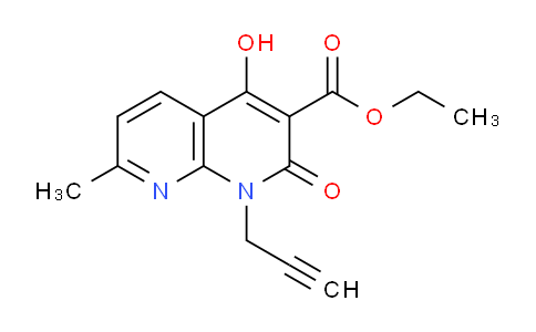 CAS No. 1253791-04-6, Ethyl 4-hydroxy-7-methyl-2-oxo-1-(prop-2-ynyl)-1,2-dihydro-1,8-naphthyridine-3-carboxylate