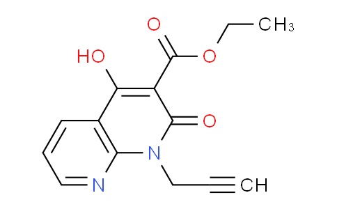 CAS No. 1253789-55-7, Ethyl 4-hydroxy-2-oxo-1-(prop-2-ynyl)-1,2-dihydro-1,8-naphthyridine-3-carboxylate