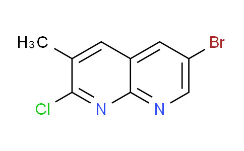 CAS No. 1260765-22-7, 6-bromo-2-chloro-3-methyl-1,8-naphthyridine