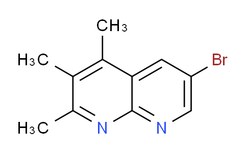 CAS No. 1557083-04-1, 6-Bromo-2,3,4-trimethyl-1,8-naphthyridine