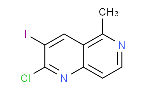 CAS No. 1407521-91-8, 2-Chloro-3-iodo-5-methyl-1,6-naphthyridine