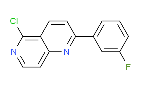CAS No. 1707583-06-9, 5-Chloro-2-(3-fluorophenyl)-1,6-naphthyridine