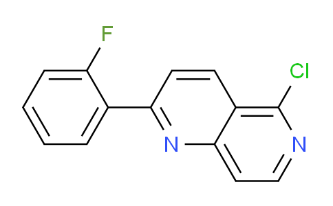 CAS No. 1779121-66-2, 5-Chloro-2-(2-fluorophenyl)-1,6-naphthyridine