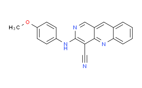 CAS No. 645337-26-4, 3-((4-Methoxyphenyl)amino)benzo[b][1,6]naphthyridine-4-carbonitrile