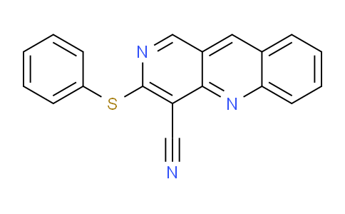CAS No. 370844-73-8, 3-(Phenylthio)benzo[b][1,6]naphthyridine-4-carbonitrile