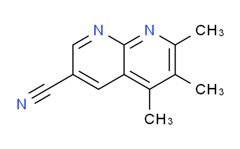 CAS No. 1556049-73-0, 5,6,7-Trimethyl-1,8-naphthyridine-3-carbonitrile