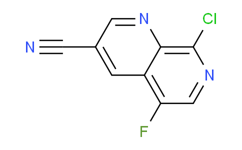 CAS No. 1620981-11-4, 8-Chloro-5-fluoro-1,7-naphthyridine-3-carbonitrile