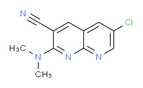 CAS No. 1335220-61-5, 6-Chloro-2-(dimethylamino)-1,8-naphthyridine-3-carbonitrile