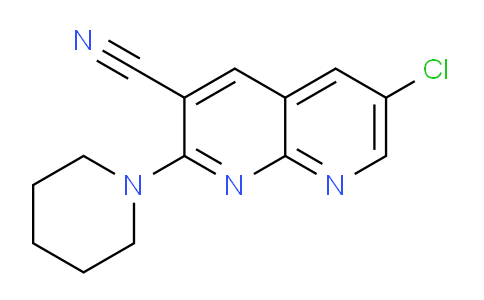 CAS No. 1335220-59-1, 6-Chloro-2-(piperidin-1-yl)-1,8-naphthyridine-3-carbonitrile